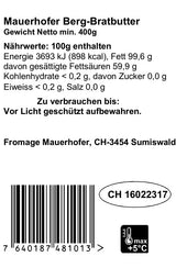 Berg-Bratbutter 400g